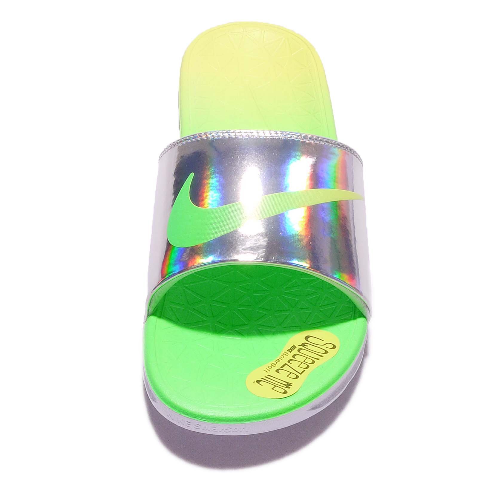 Lookbook Nike Benassi Solarsoft Olyfed 舒適百搭 人字拖鞋 男女款 黃綠色
