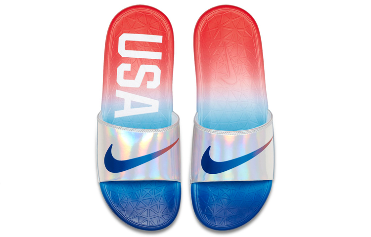 Lookbook 팀 USA 나이키 베나시 솔라소프트 슬라이드 (Team USA Nike Benassi Solarsoft Slide) 835553-461