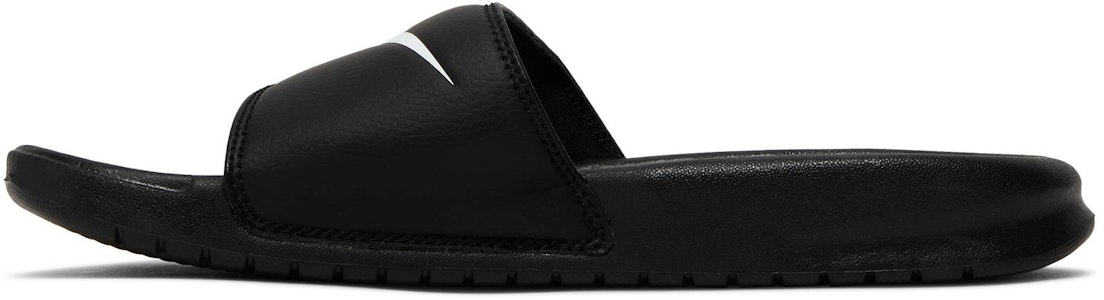 Nike Benassi Swoosh 黑 / 白色 運動拖鞋 男女款 黑白色 Lookbook Nike Benassi Swoosh 黑 / 白色 運動拖鞋 男女款 黑白色