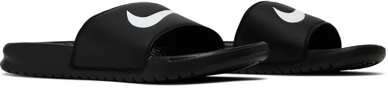Nike Benassi Swoosh 黑 / 白色 運動拖鞋 男女款 黑白色 Cheap Nike Benassi Swoosh 黑 / 白色 運動拖鞋 男女款 黑白色