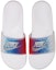 Lookbook Sandal Nike Benassi USA 'Putih Biru Merah' untuk Lelaki dan Perempuan AQ7983-100