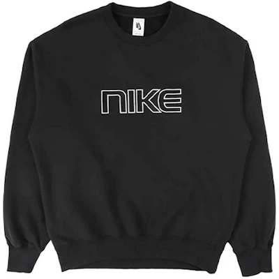 Nike Big Letter Logo Pullover Sweatshirt Black AV8276-010 Buy Nike Big Letter Logo Pullover Sweatshirt Black AV8276-010