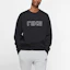 Lookbook Nike Big Letter Logo Pullover Sweatshirt Black AV8276-010