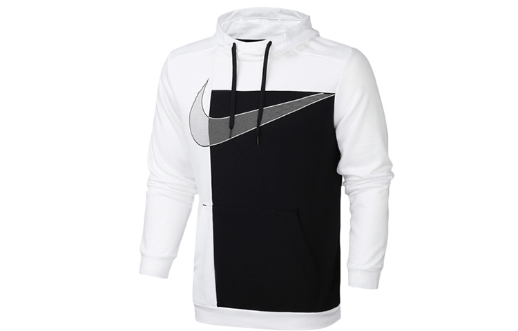 Nike Big Logo Colorblock Hoodie White - Perfect Gift for Him CJ6684-100