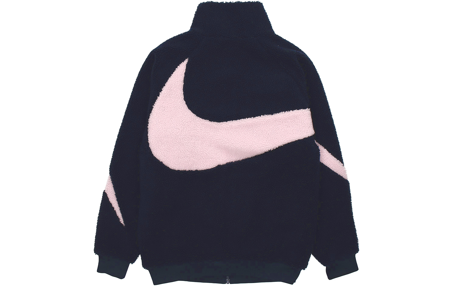 Nike Big Logo Sherpa Fleece Jacket - Obsidian Color DH2474-456 圖 3
