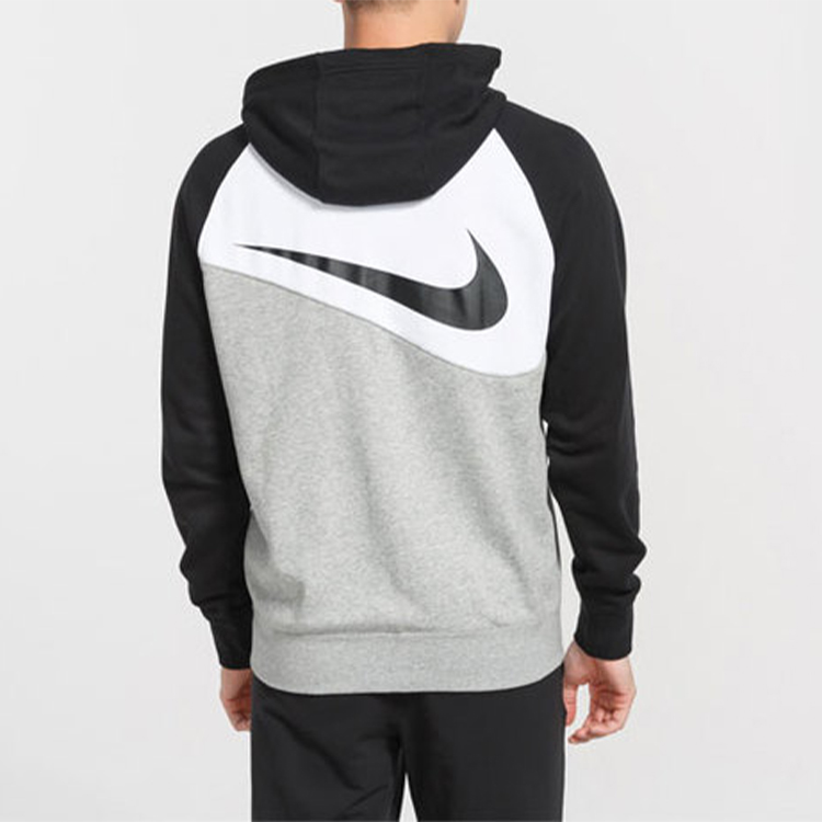 Nike Big Logo Zip-Up Hoodie Jacket Black/White/Grey BV5300-064 圖 5
