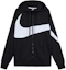 Buy Nike Big Swoosh Hoodie Jaket Hitam dengan Resleting AR3085-010