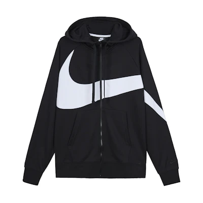 Nike Big Swoosh Black Zip Hoodie Jacket AR3085-010