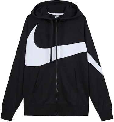Nike Big Swoosh Hoodie Jaket Hitam dengan Resleting AR3085-010 Order Nike Big Swoosh Hoodie Jaket Hitam dengan Resleting AR3085-010