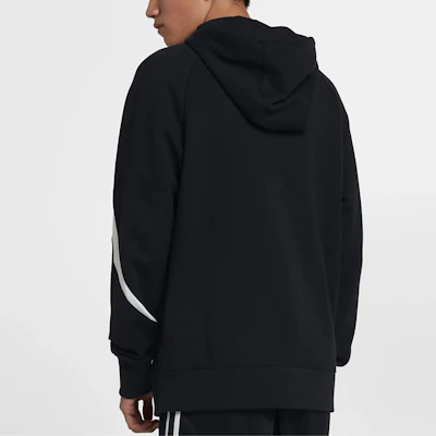Nike Big Swoosh Hoodie Jaket Hitam dengan Resleting AR3085-010 Details for Nike Big Swoosh Hoodie Jaket Hitam dengan Resleting AR3085-010