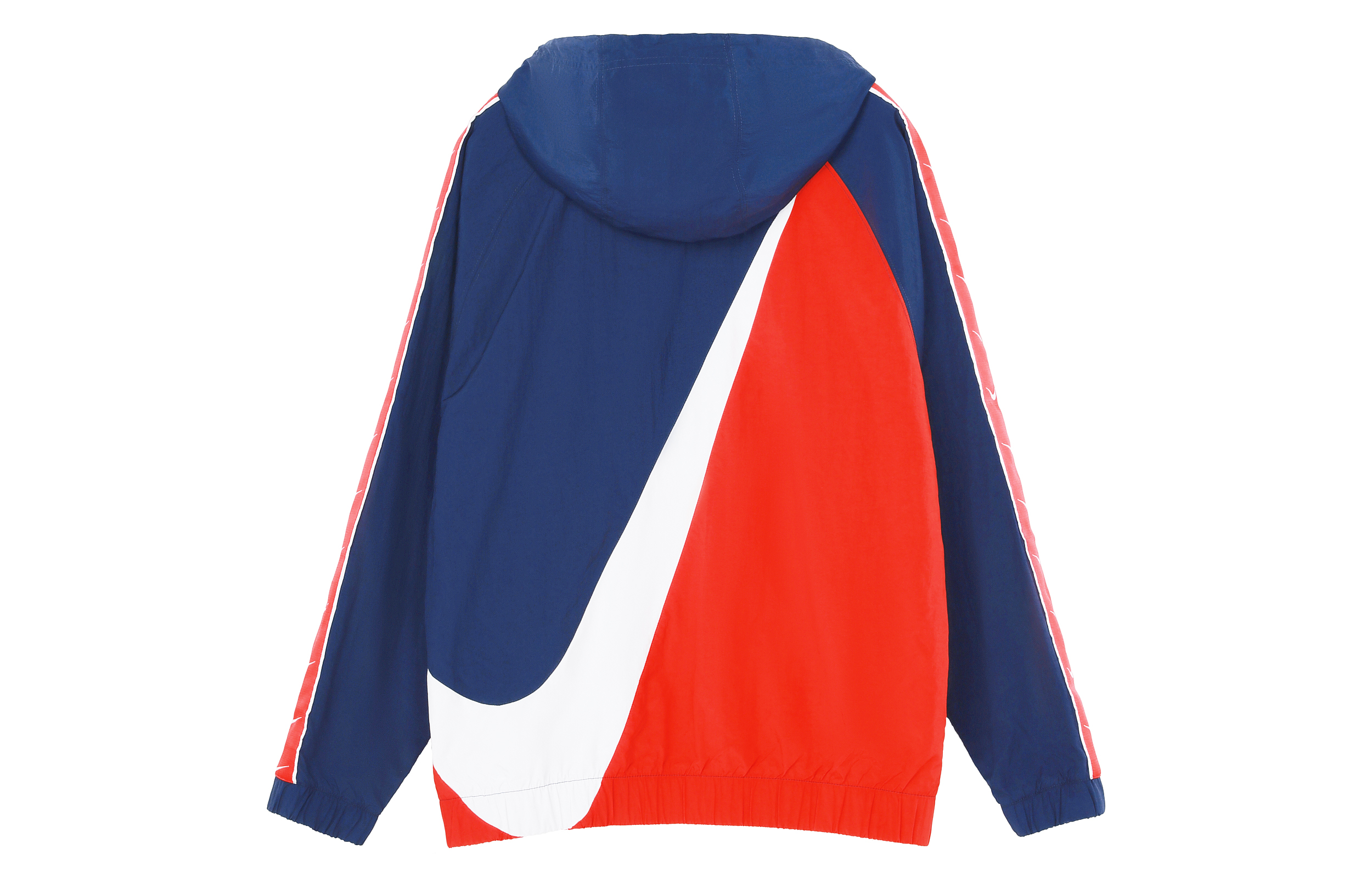 Nike Big Swoosh Half-Zip Colorblock Jacket Hoodie Blue/Red CV9168-451 圖 3
