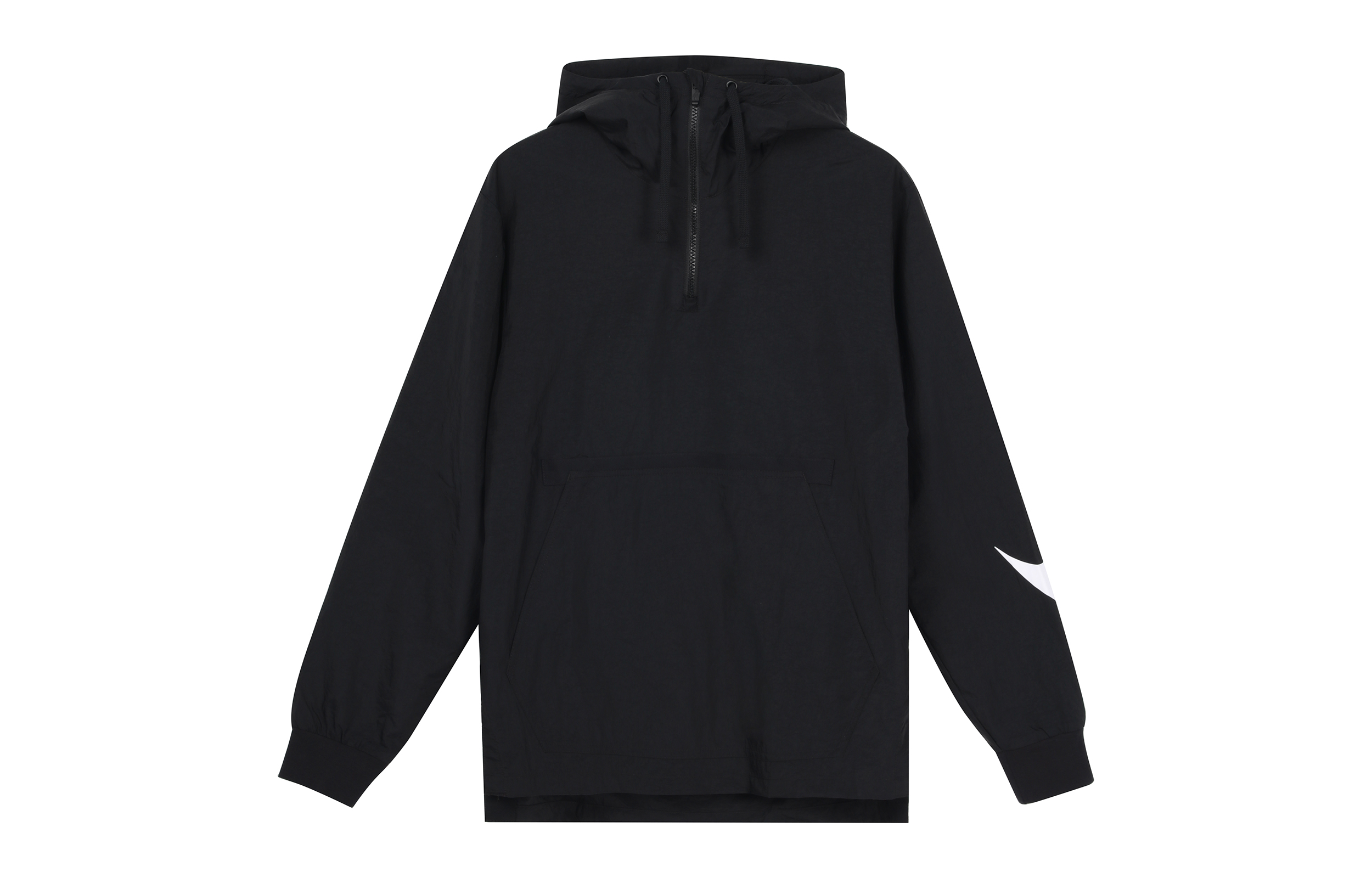 Nike BIG SWOOSH Half-Zip Hoodie Jacket Black Youth CW6207-010