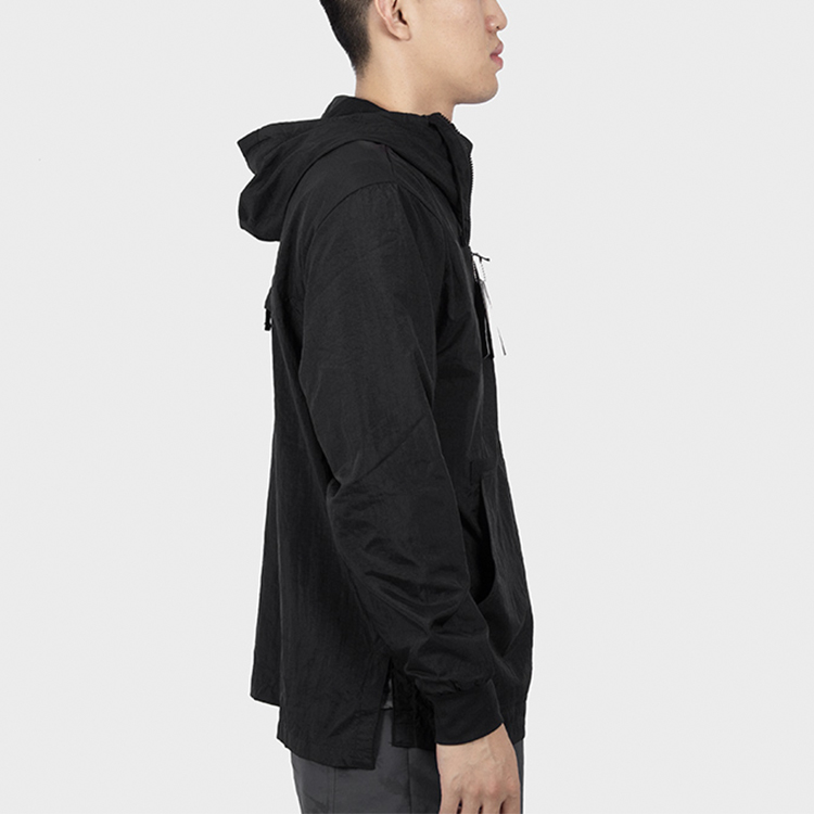 Nike BIG SWOOSH Half-Zip Hoodie Jacket Black Youth CW6207-010 圖 7