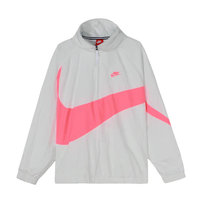 Nike Big Swoosh Half-Zip Retro Sports Jacket White AJ1404-122
