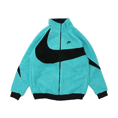 Nike Big Swoosh Limited Edition Men’s Reversible Fleece Jacket Blue BQ6546-301