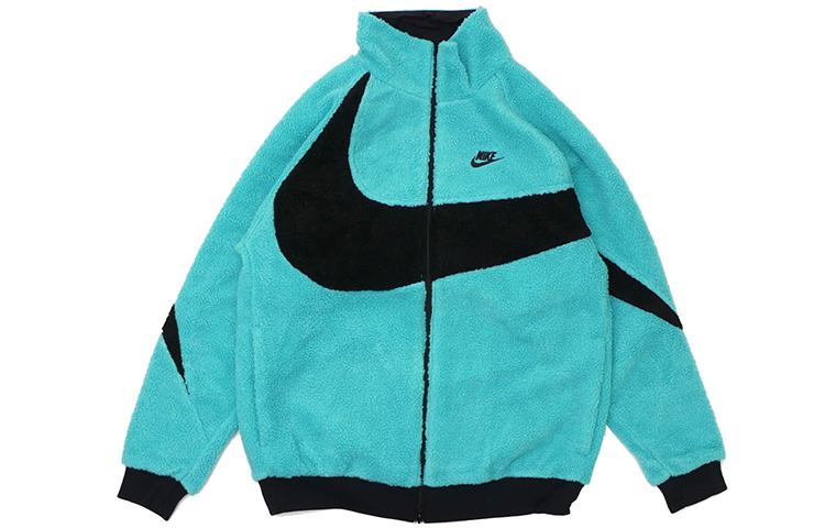 Nike Big Swoosh Limited Edition Men’s Reversible Fleece Jacket Blue BQ6546-301 圖 2