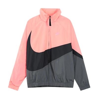 Nike Big Swoosh Retro Colorblock Track Jacket Black/Grey/Pink Springwear AR3133-668