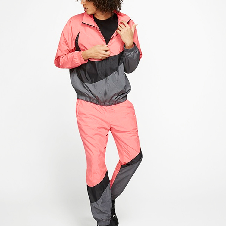 Nike Big Swoosh Retro Colorblock Track Jacket Black/Grey/Pink Springwear AR3133-668 圖 4