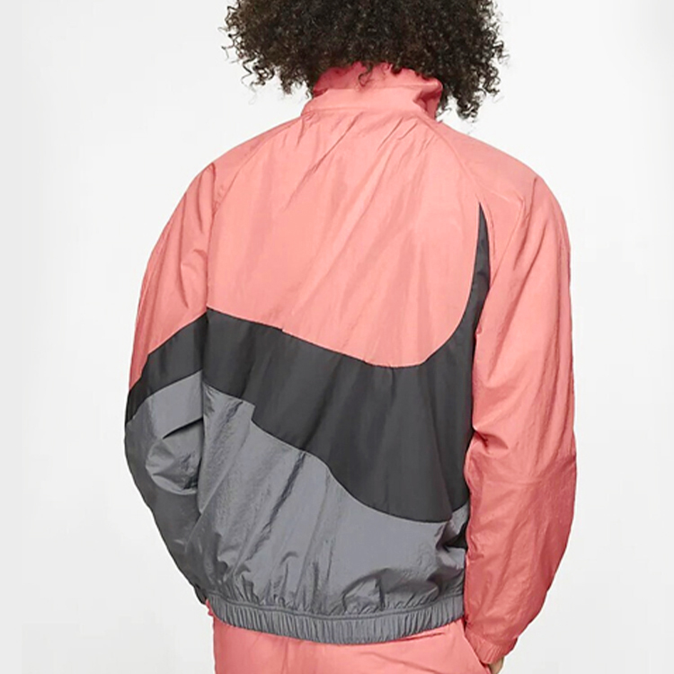 Nike Big Swoosh Retro Colorblock Track Jacket Black/Grey/Pink Springwear AR3133-668 圖 6