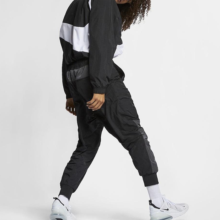 Details for 耐克大勾复古拼色运动夹克黑色运动外套 AR3132-010