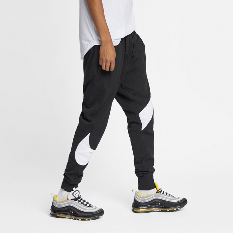 Lookbook Nike 大勾復古針織運動長褲 黑/白 AR3087-010