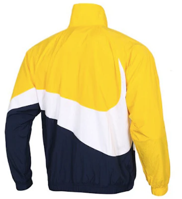 Nike Big Swoosh Retro Windbreaker Jacket Yellow Vintage Style AR3133-728 Lookbook Nike Big Swoosh Retro Windbreaker Jacket Yellow Vintage Style AR3133-728