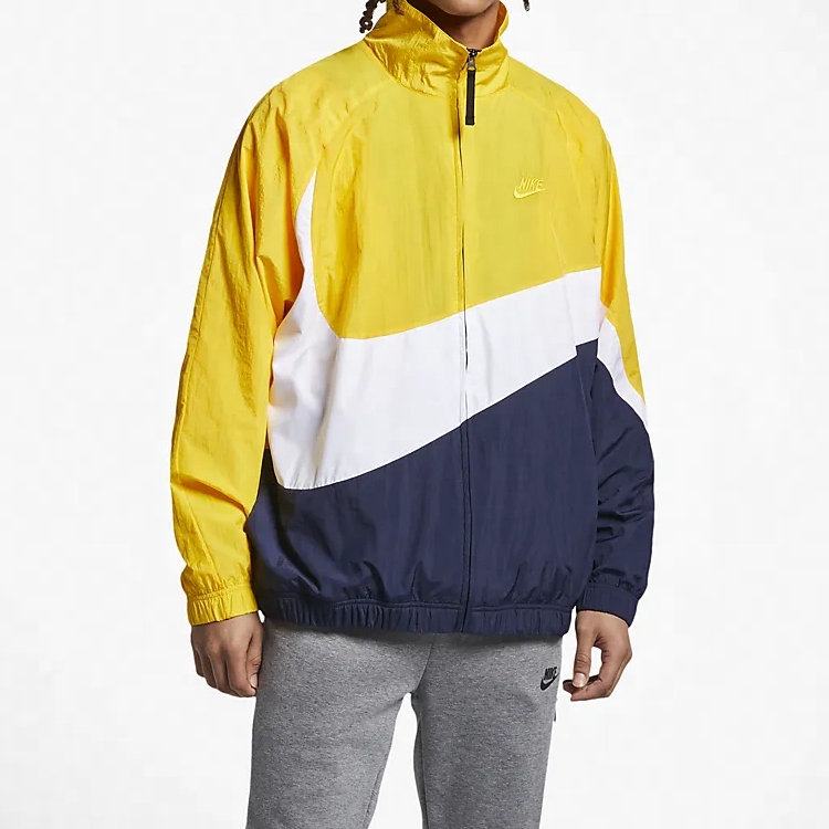 Shop Nike Big Swoosh Retro Windbreaker Jacket Yellow Vintage Style AR3133-728