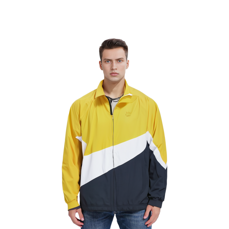 Sizing Nike Big Swoosh Retro Windbreaker Jacket Yellow Vintage Style AR3133-728