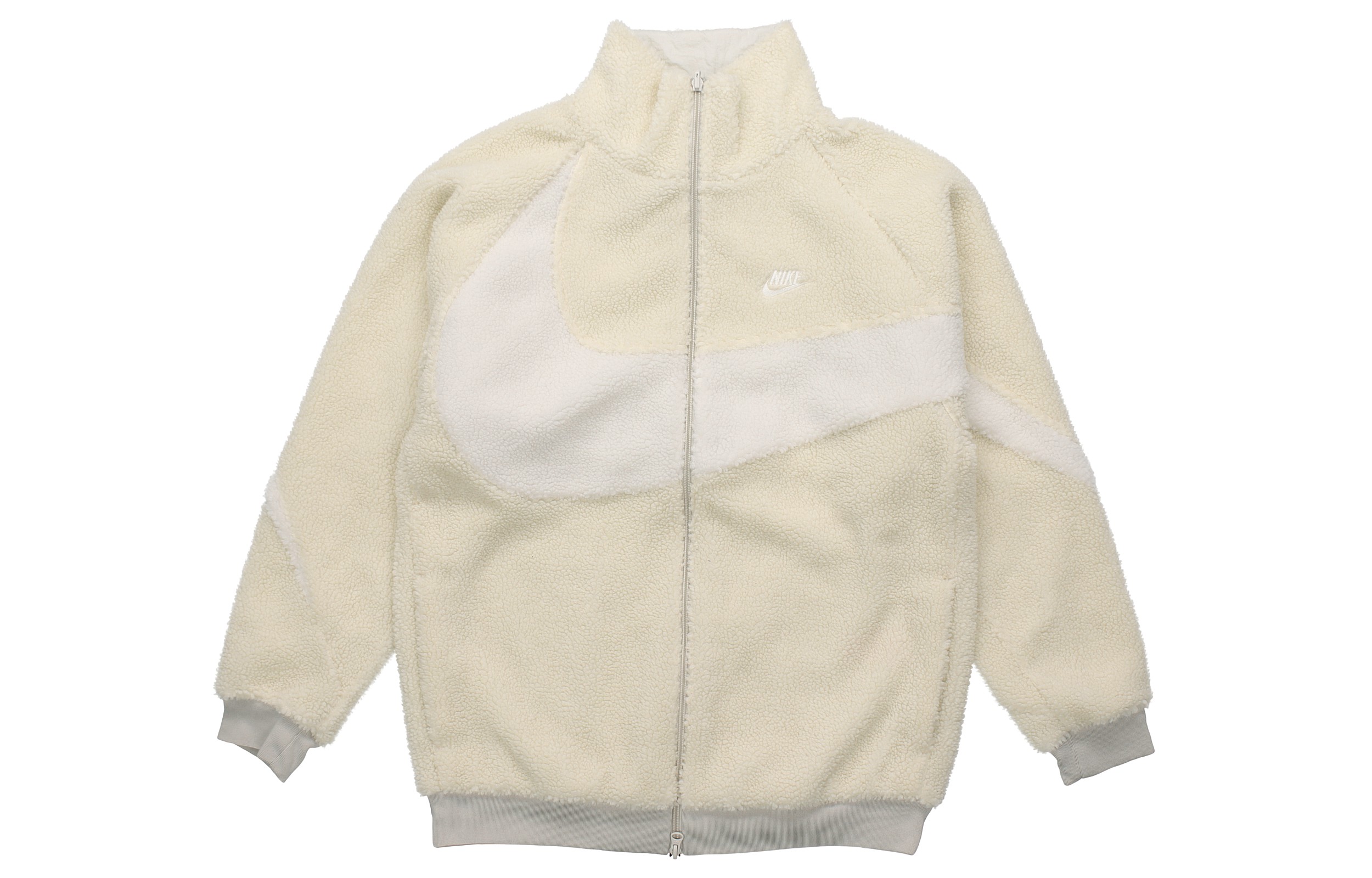 Order Nike Big Swoosh Reversible Fleece Jacket Limited Edition Off-White Men’s BQ6546-070