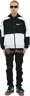 耐克黑白休闲运动连帽夹克春季版 DJ4131-010 Sizing 耐克黑白休闲运动连帽夹克春季版 DJ4131-010