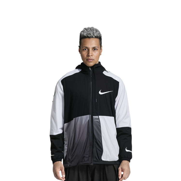 Cheap 耐克黑白休闲运动连帽夹克春季版 DJ4131-010