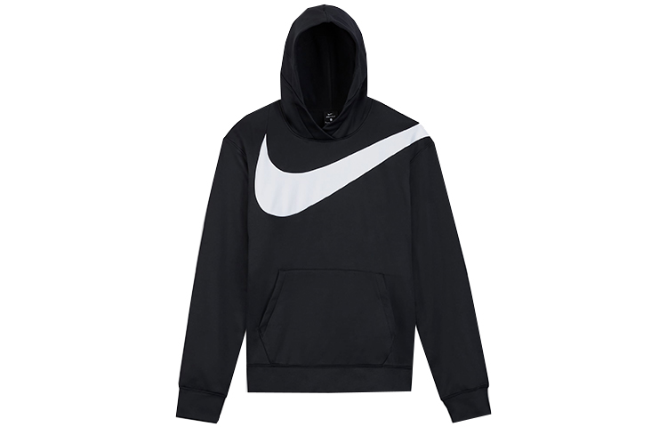 Nike Black Basketball Hoodie with Large Swoosh Logo CK6458-010