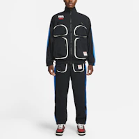 Shop Nike 黑色籃球撞色設計運動套裝附多功能口袋 CZ4699-010