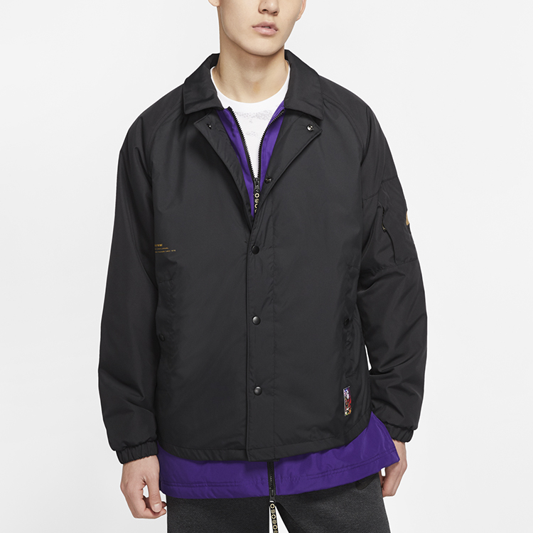 Nike Black Basketball Woven Layered Jacket CU3774-010 圖 5