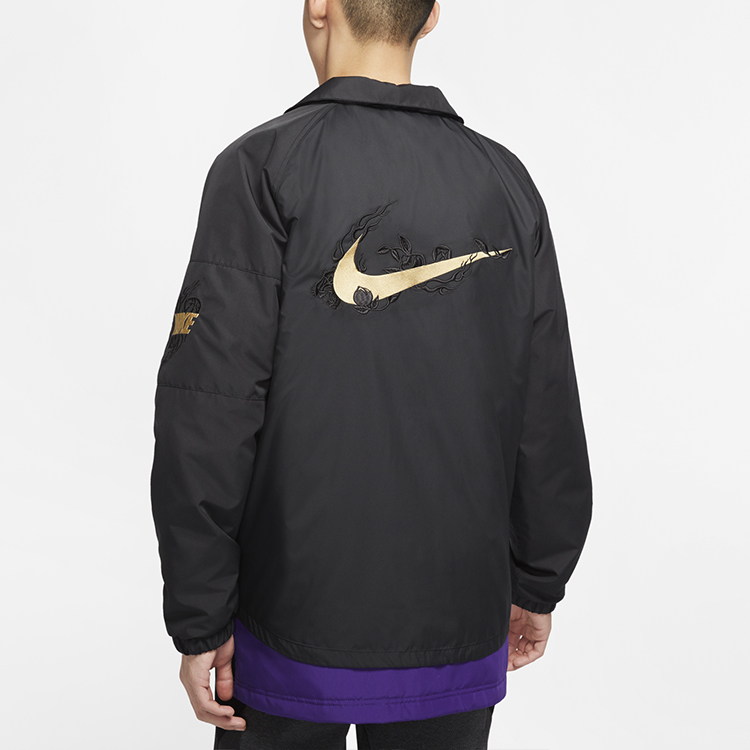 Nike Black Basketball Woven Layered Jacket CU3774-010 圖 6