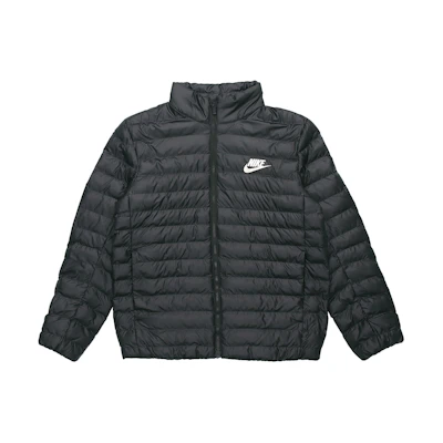 Nike Black Casual Cotton Padded Jacket with Stand Collar BV4686-010