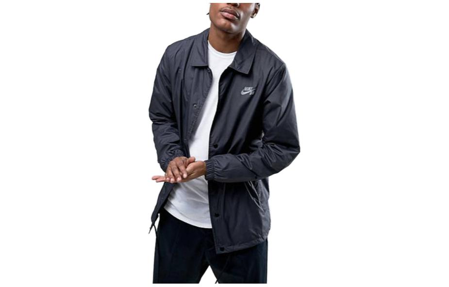 Nike Black Casual Logo Long-Sleeve Polo Jacket 829509-010