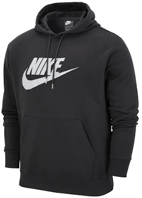 Nike Black Casual Logo Print Fleece Hoodie - Great Gift for Him DM1237-010 Buy Nike Black Casual Logo Print Fleece Hoodie - Great Gift for Him DM1237-010