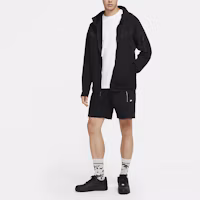 Shop Nike Black Casual Sports Breathable Zip Hoodie Jacket CU4489-010