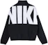 Lookbook Nike Jaket Warna Hitam dengan Logo Print Colorblock CW7349-010