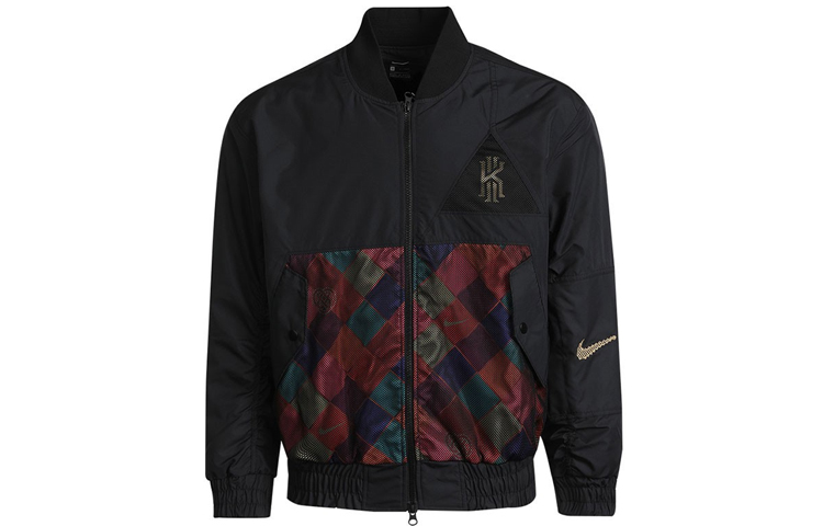 Order ナイキ ブラック カラーブロック プリント バスケットボール ジャケット DD6930-010