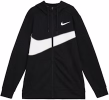Nike Black Colorblock Quick-Dry Zip Hoodie Jacket FB8576-010 Nike Black Colorblock Quick-Dry Zip Hoodie Jacket FB8576-010