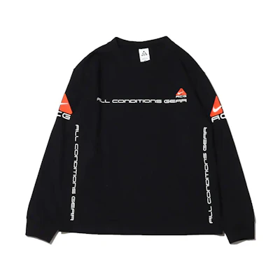 Nike Black Crewneck Logo Print Long Sleeve Pullover Sweatshirt DV9639-010