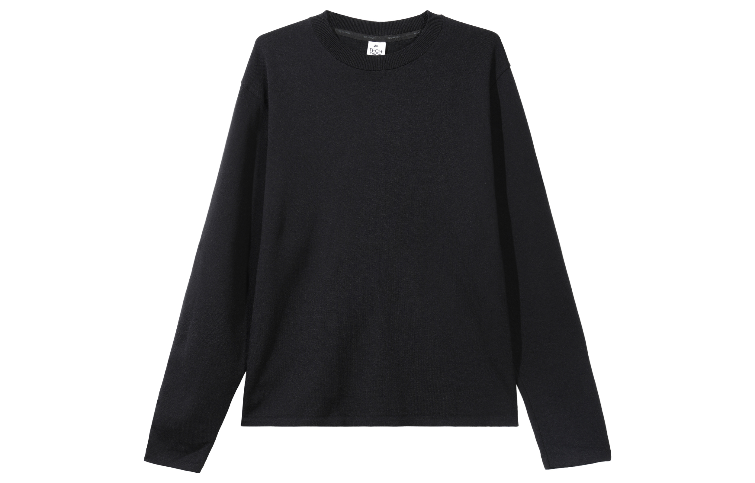 Nike Black Crewneck Pullover Sweatshirt with Embroidered Lettering DV9975-010