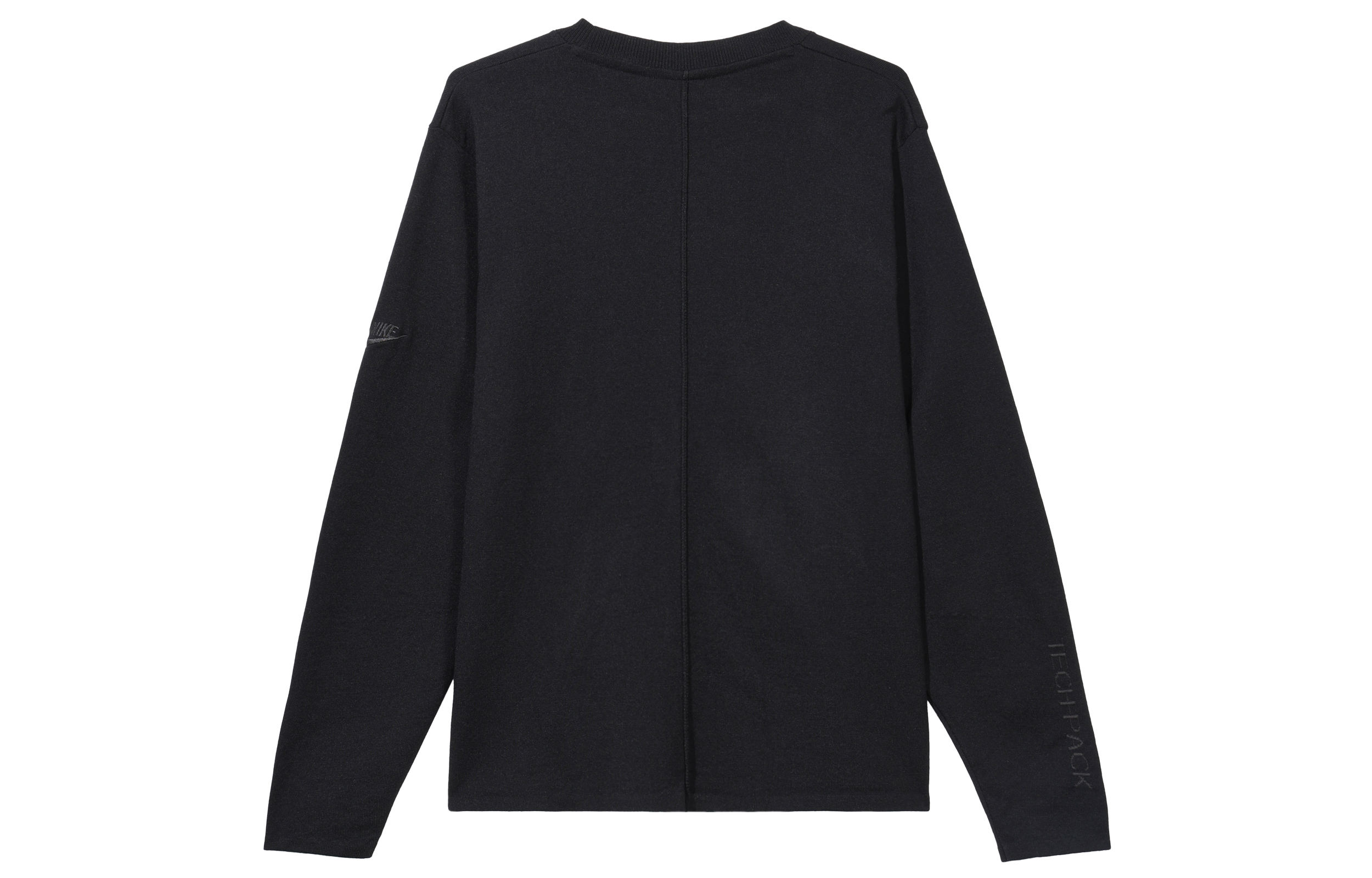 Lookbook Nike Black Crewneck Pullover Sweatshirt with Embroidered Lettering DV9975-010