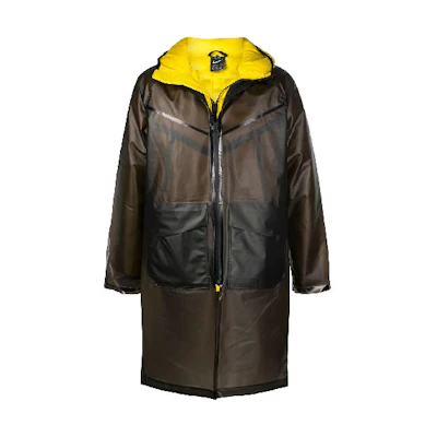 Nike Black Detachable Color-Block Hooded Down Jacket CU3770-010