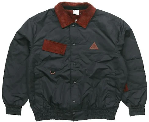 Nike Black Embroidered Bomber Jacket with Collared Design DQ6120-010 Buy Nike Black Embroidered Bomber Jacket with Collared Design DQ6120-010