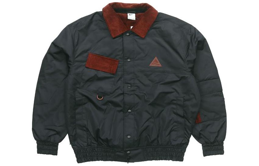 Order Nike Black Embroidered Bomber Jacket with Collared Design DQ6120-010