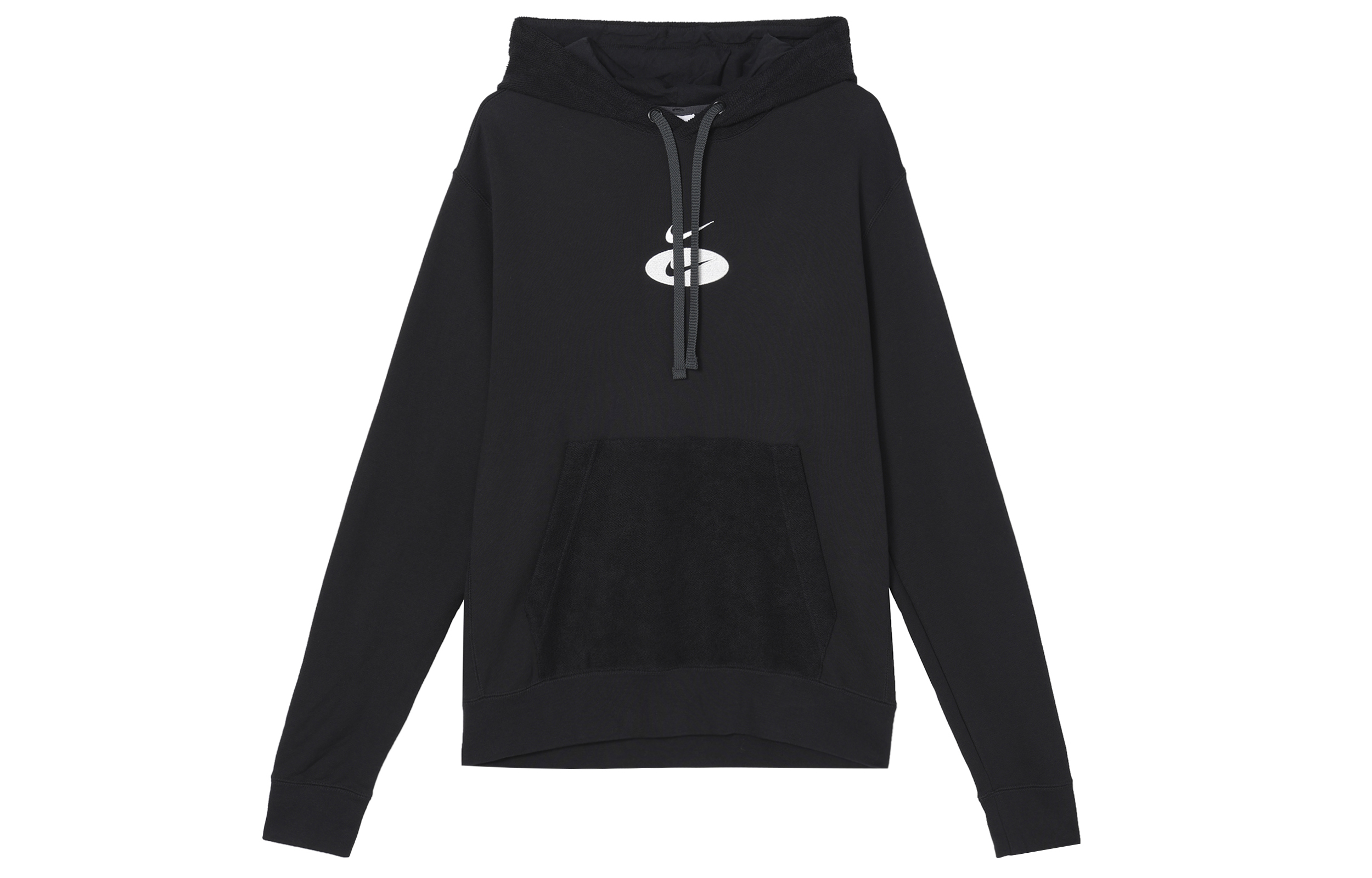 Nike Black Embroidered Logo Pullover Hoodie DM5463-070