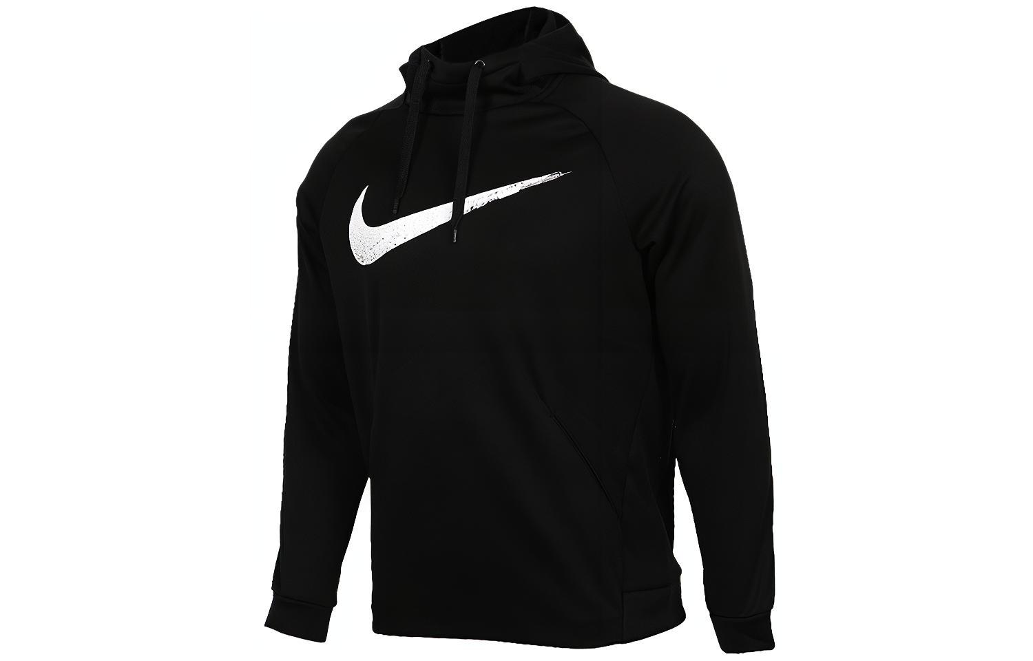 Nike Black Fleece-Lined Casual Sports Long Sleeve Pullover BQ8106-010